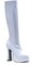 The Costume Center White Chacha Women Adult Halloween Boots Costume Accessory - Size 9